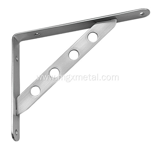 Stainless Steel Shelf High Quality Silver Stainless Steel Shelf Carrier Bracket Manufactory